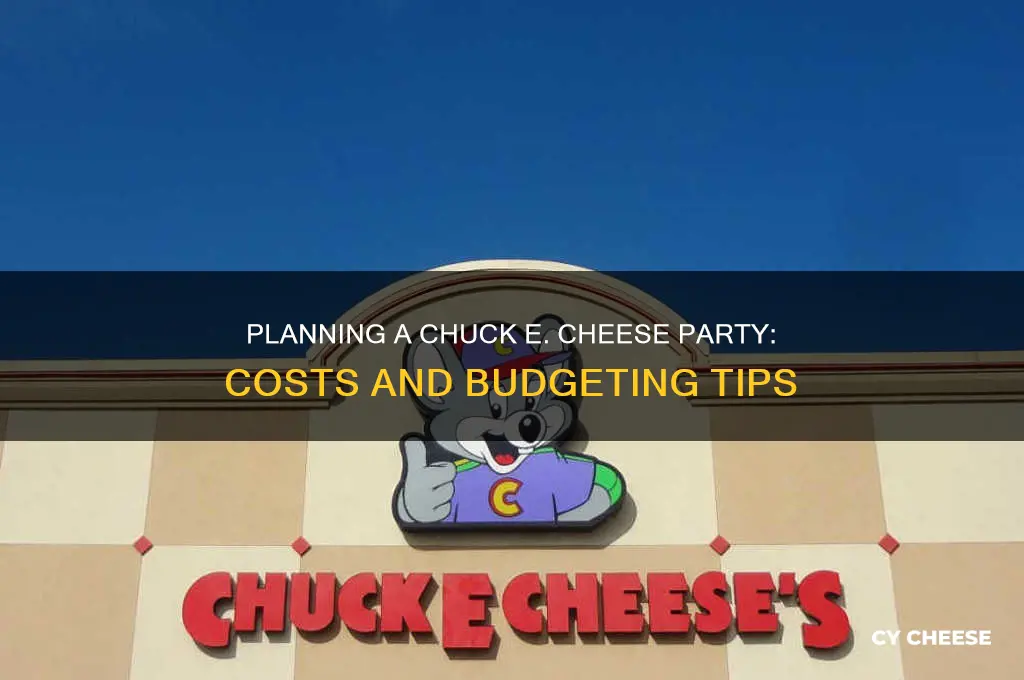 how much does a party at chuckee cheese cost