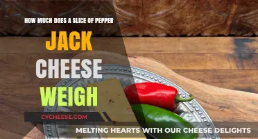Pepper Jack Cheese Slice Weight: A Precise Measurement Guide