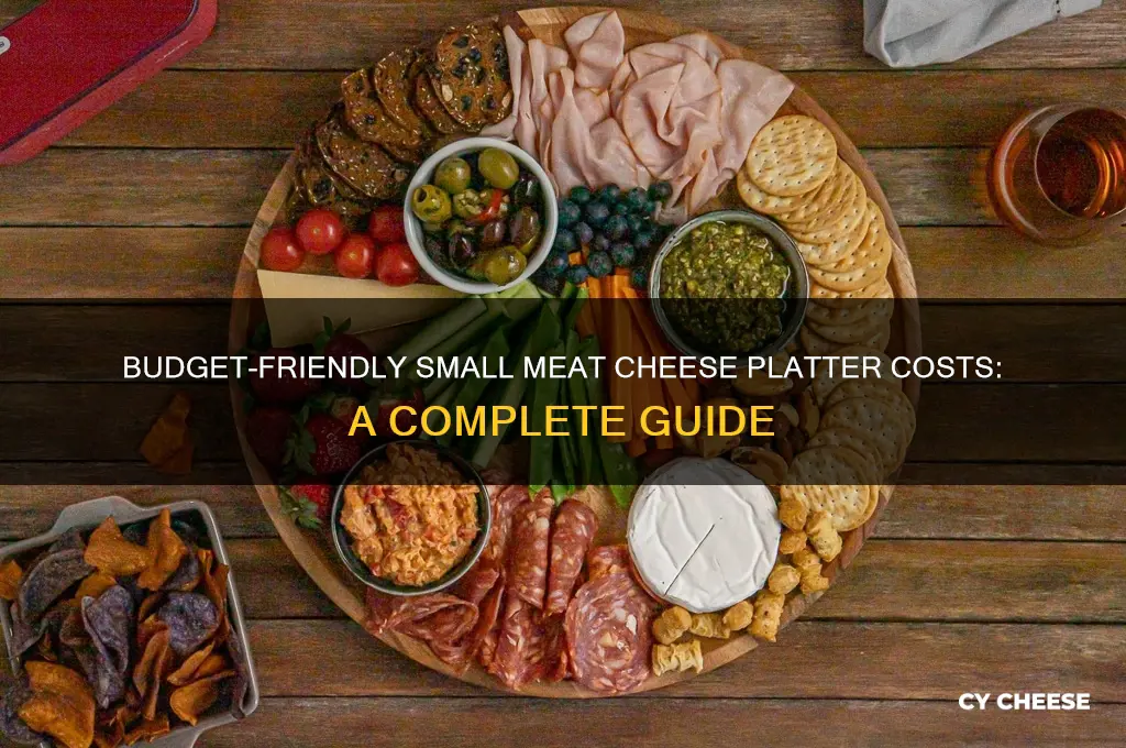 how much does a small meat cheese platter cost