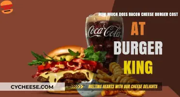 Bacon Cheese Burger Price at Burger King: A Cost Breakdown