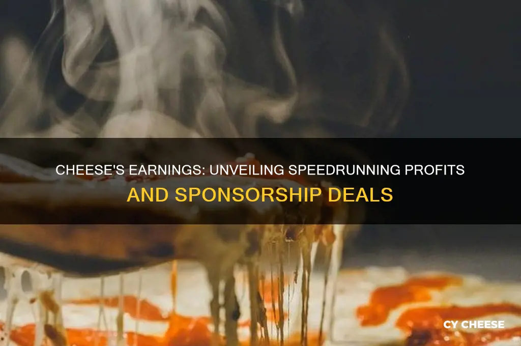 how much does cheese get paid by speedrunning