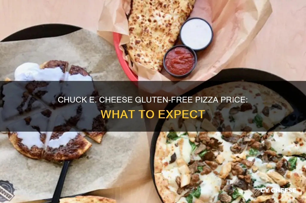 how much does chuck e cheese gluten free pizza cost