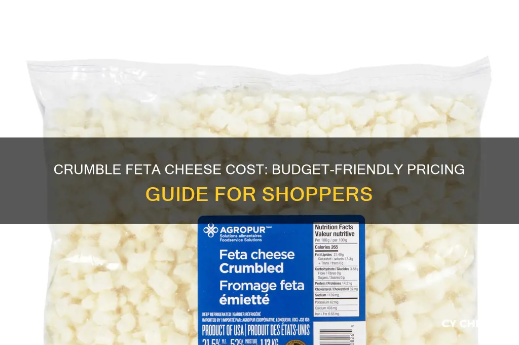 how much does crumbled feta cheese cost