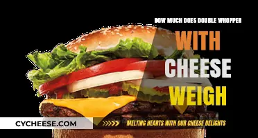 Double Whopper with Cheese: Unveiling Its Surprising Weight
