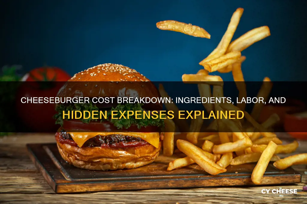 how much does it cost to make a cheese burger