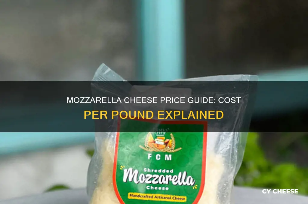 how much does mozzarella cheese cost per pound