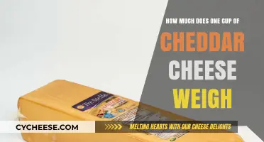 Measuring Cheddar Cheese: How Much Does One Cup Weigh?