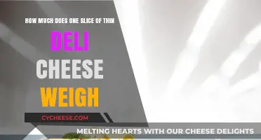 Thin Deli Cheese Slice Weight: A Precise Measurement Guide