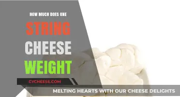 Unraveling the Mystery: How Much Does a String Cheese Weigh?