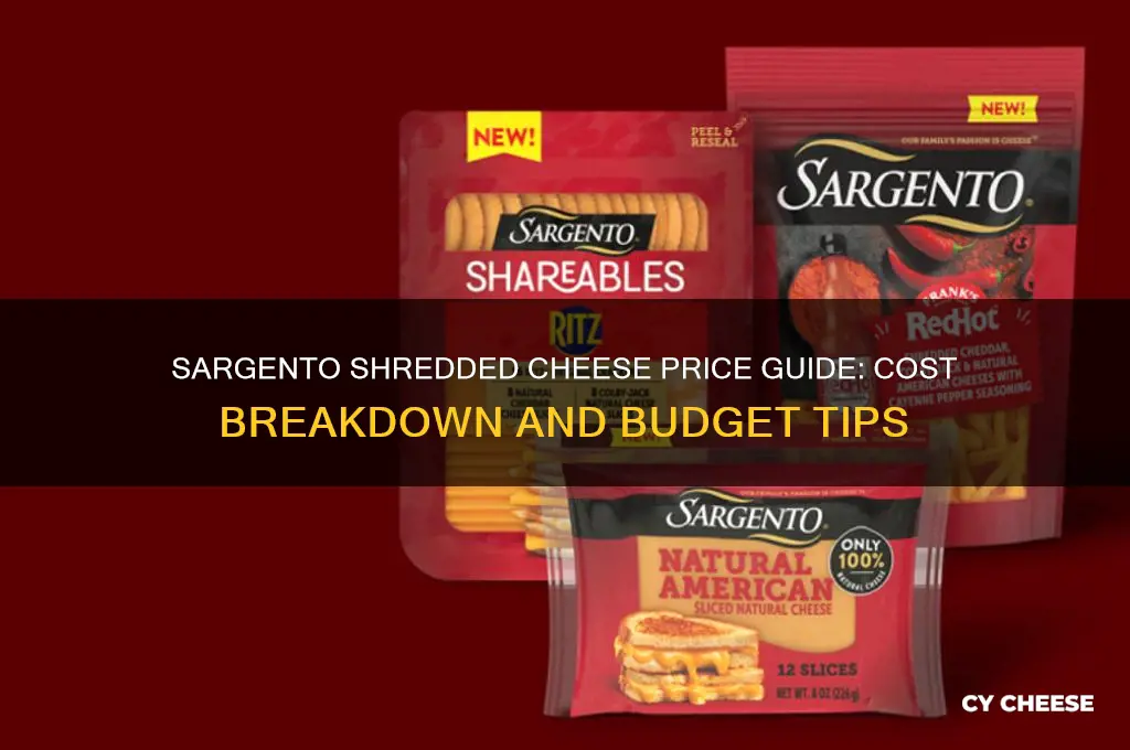 how much does sargento shredded cheese cost