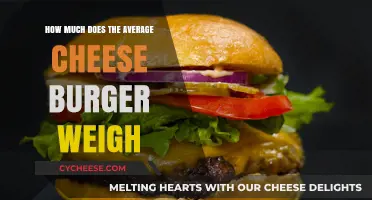 Average Cheeseburger Weight: Uncovering the Surprising Facts and Figures