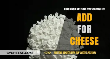 Perfect Cheese Making: Calcium Chloride Quantity Guide for Dry Method