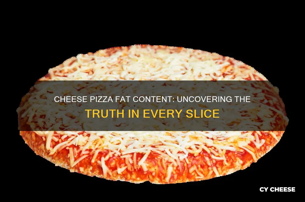 how much fat in a 10 cheese pizza