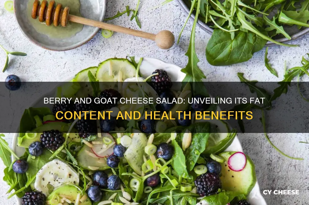 how much fat in a berry and goat cheese salad