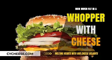 Unveiling the Whopper with Cheese: Fat Content Breakdown and Insights