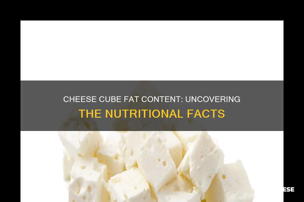 how much fat in cheese cube