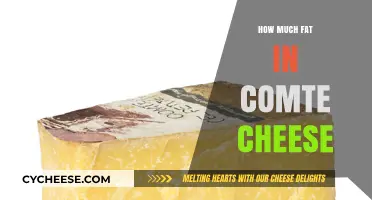 Discover the Fat Content in Comté Cheese: A Nutritional Guide