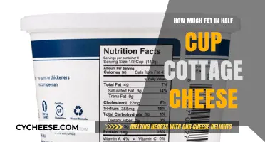 Half Cup Cottage Cheese: Uncovering Its Fat Content and Nutritional Value