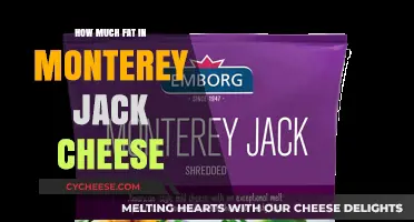 Monterey Jack Cheese Fat Content: A Nutritional Breakdown