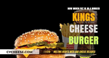 Burger King Cheeseburger Fat Content: A Nutritional Breakdown
