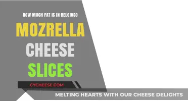Beloioso Mozzarella Cheese Slices: Uncovering the Fat Content