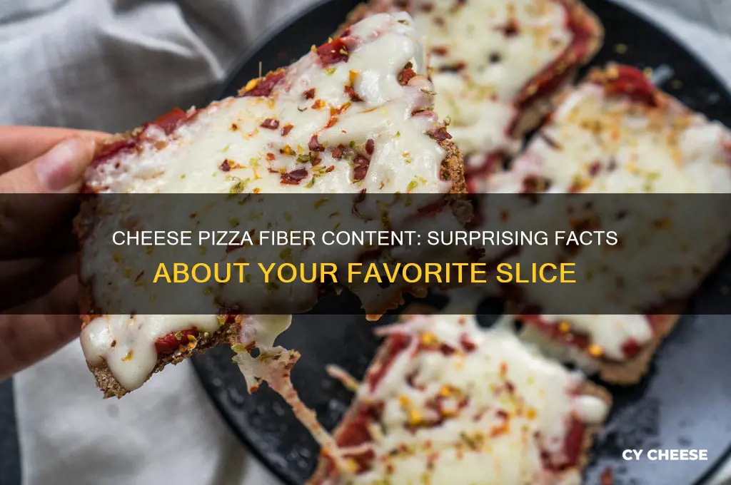 how much fiber in a cheese pizza
