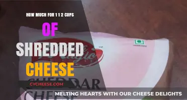 Shredded Cheese Cost: How Much for 1 1/2 Cups?