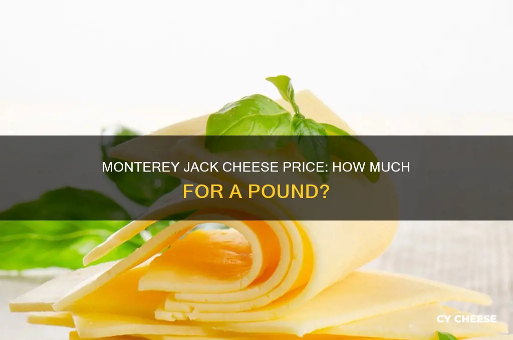 how much for a pound of monterey jack cheese