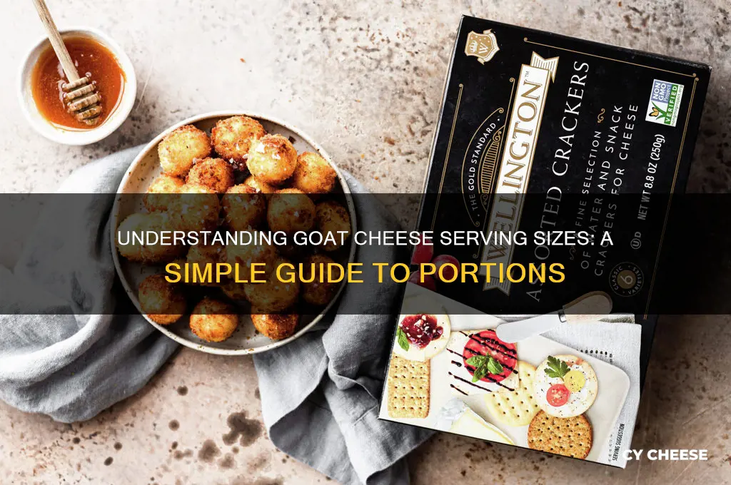 how much goat cheese is one serving