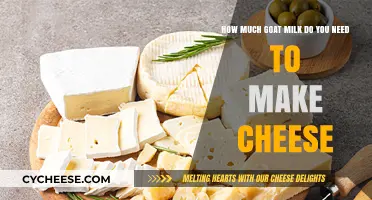Goat Milk to Cheese Ratio: How Much Do You Need?