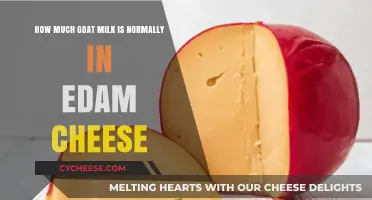 Edam Cheese Goat Milk Content: What's the Typical Amount?