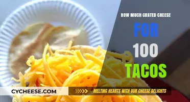Perfect Cheese Ratio: Grated Cheese Quantities for 100 Tacos