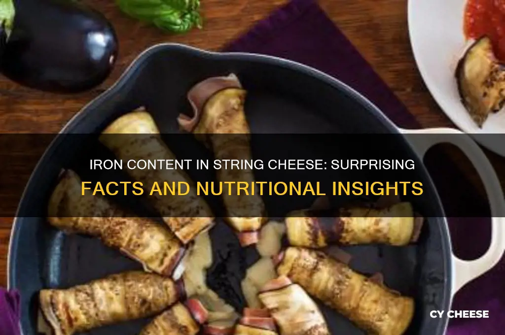 how much iron in string cheese