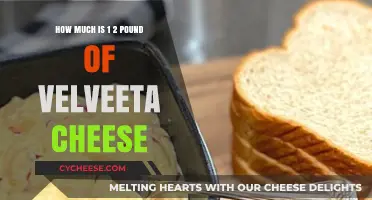 Measuring Velveeta: Understanding the Weight of 1/2 Pound of Cheese