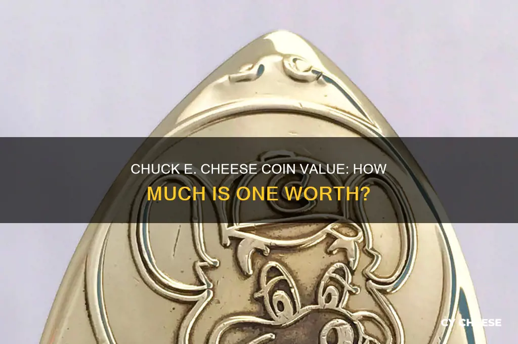 how much is 1 chuck e cheese coin worth