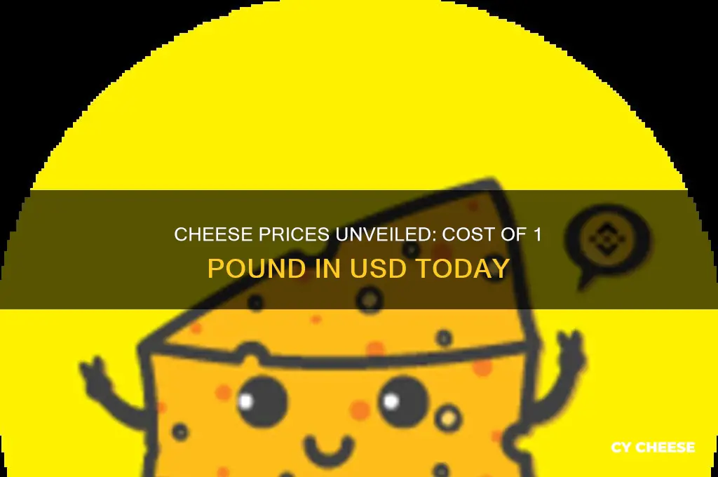 how much is 1 lb of cheese in usd