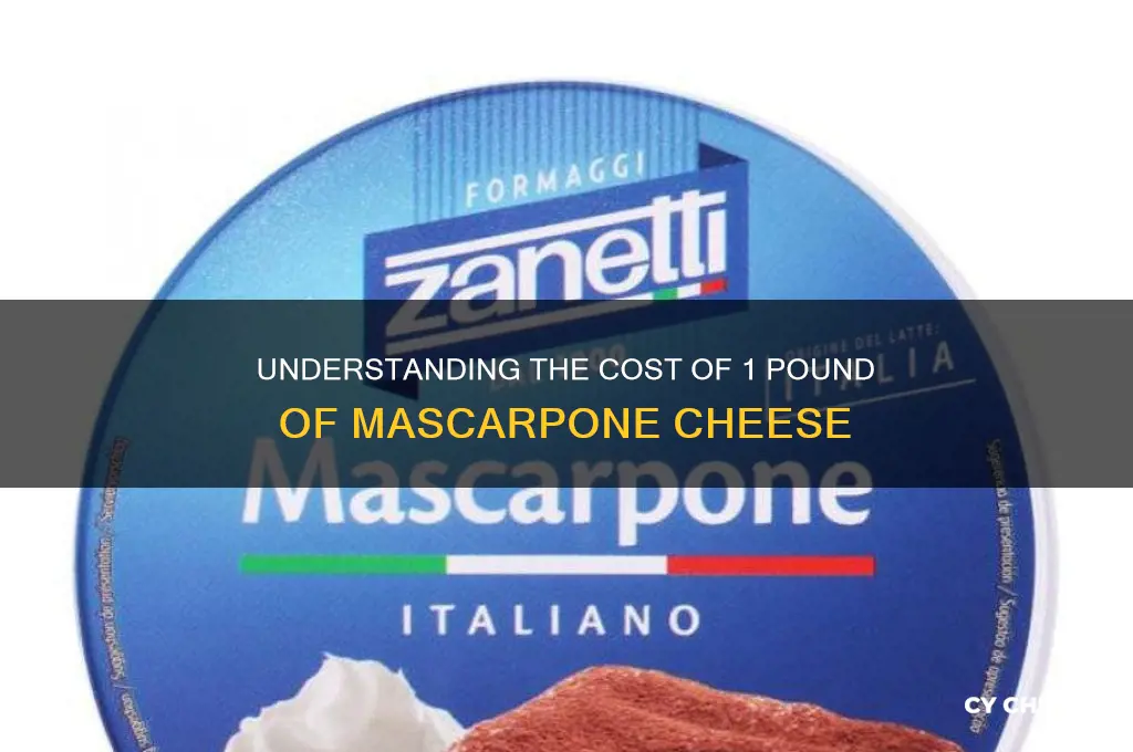 how much is 1 lb of mascarpone cheese