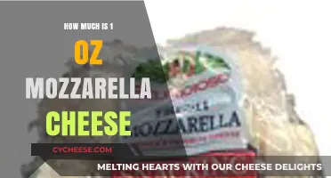 Measuring Mozzarella: Understanding the Weight of 1 Ounce of Cheese