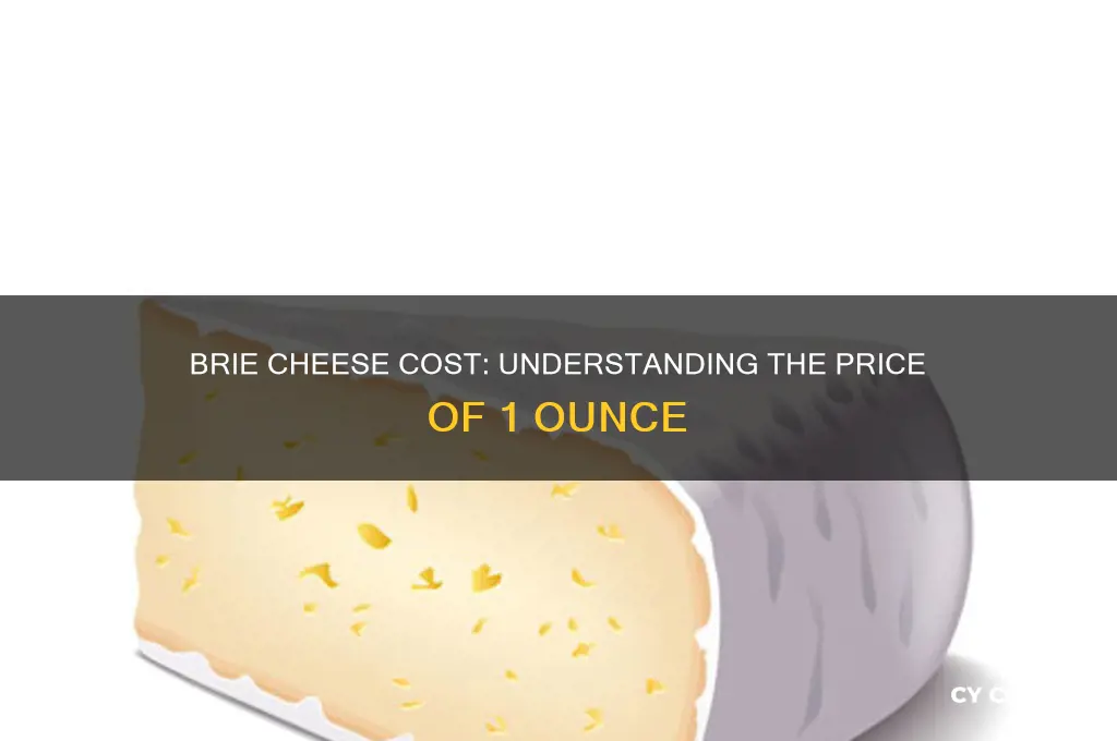 how much is 1 oz of brie cheese
