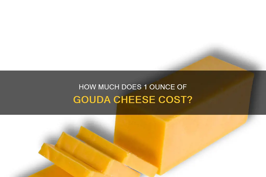 how much is 1 oz of gouda cheese