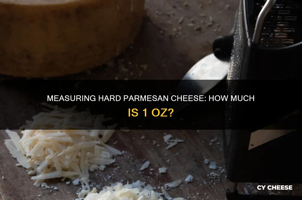 how much is 1 oz of hard parmesan cheese