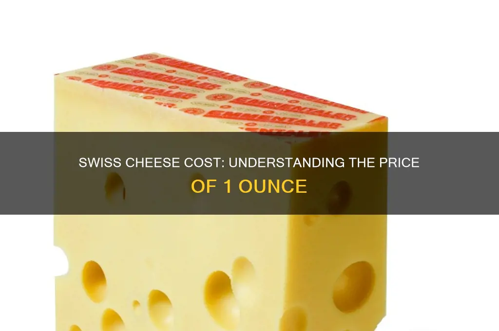 how much is 1 oz of swiss cheese