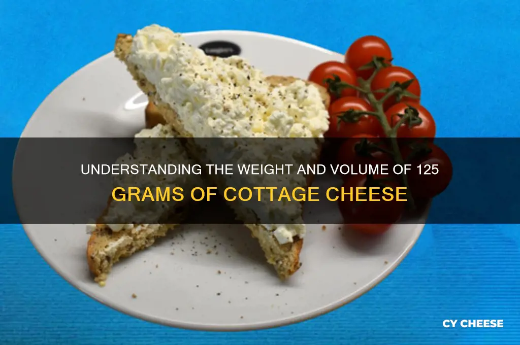 how much is 125 grams of cottage cheese