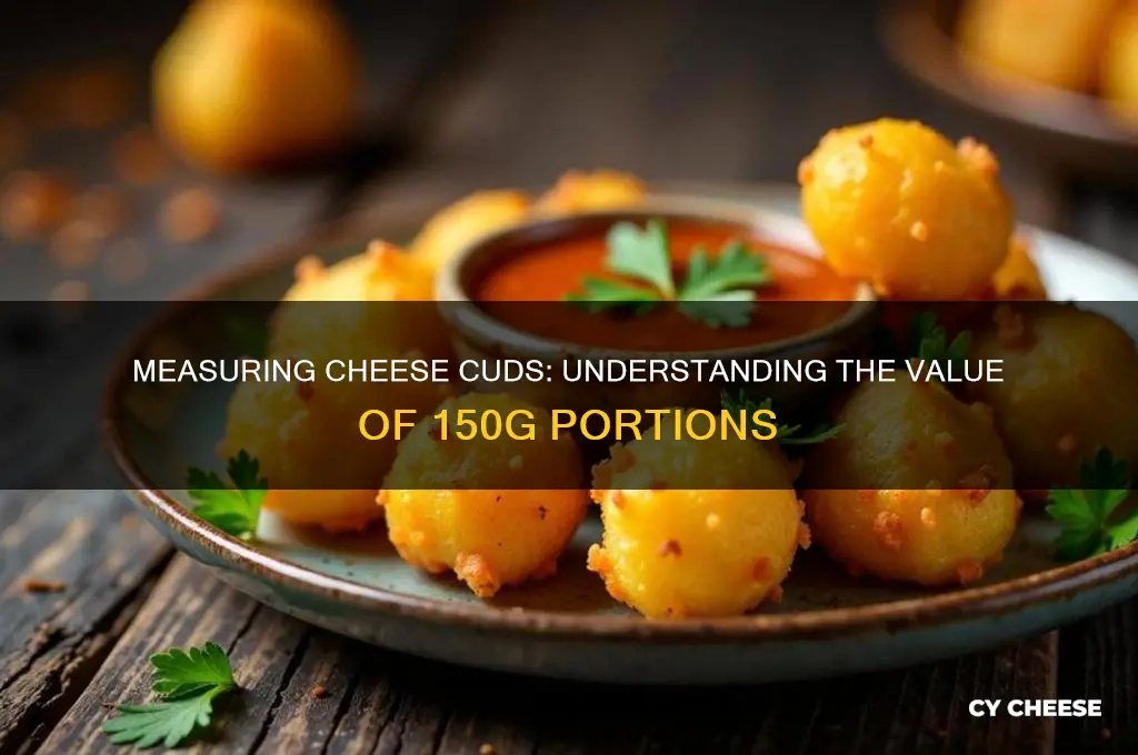 how much is 150g of cheese cuds
