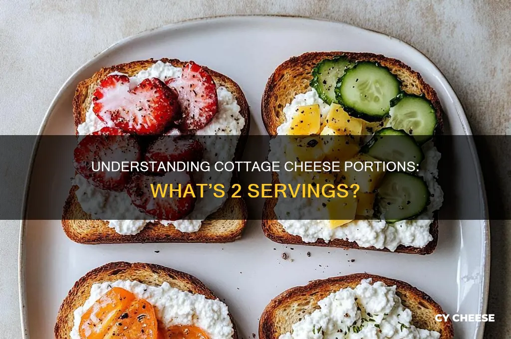 how much is 2 servings of cottage cheese