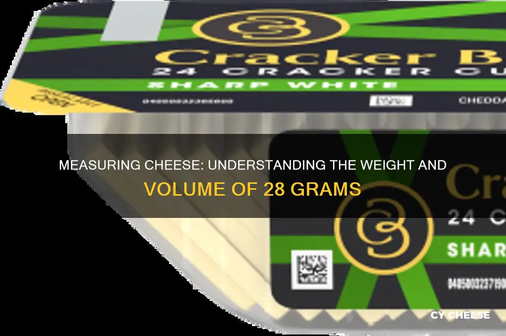 how much is 28g of cheese