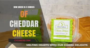 Measuring Cheddar Cheese: Understanding the Weight of 3 Ounces