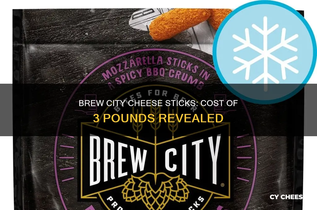 how much is 3 pounds of brew city cheese sticks
