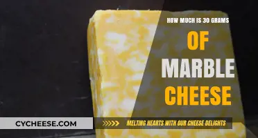 Understanding the Cost of 30 Grams of Marble Cheese