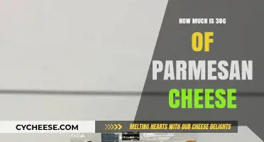 Measuring Parmesan Cheese: Understanding the Volume of 30 Grams